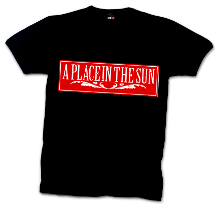 T-shirt Black logo red